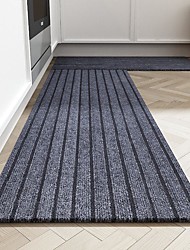 cheap -Stripe Kitchen Mat Kitchen Rug Set of 2 Pcs,Perfect for Kitchen, Bathroom, Living Room, Soft, Absorbent Microfiber Material, Non-Slip, Easy Clean Machine Washable Floor Runner