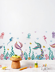 cheap -Mermaid Living Room Children Living Room Background Decoration Can Be Removed Stickers