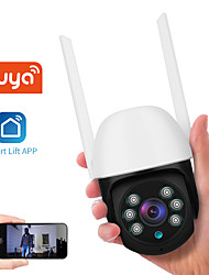 cheap -PTZ Doodle Tuya Smart Mini WiFi IP Camera Outdoor Home Security Automatic Hemisphere Camera CCTV Video Surveillance