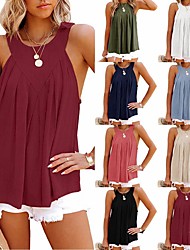 cheap -2022 cross-border european and american women&#039;s clothing spring and summer new v-neck pullover solid color casual loose vest suspender top women
