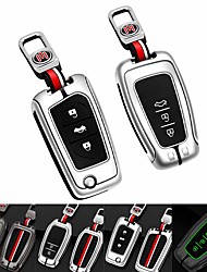 cheap -New Toyota car with metal silicone key cover shell remote control cover car styling key chain auto accessories button new car remote control key cover