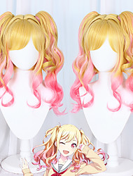 cheap -Cosplay Cosplay Cosplay Wigs Women&#039;s With Ponytail 50 inch Heat Resistant Fiber Dry Pink Yellow Adults&#039; Anime Wig