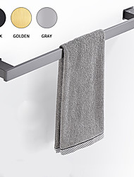 cheap -60cm(23.6in)Bathroom Towel Bar New Design Contemporary Aluminum Material Bathroom Single Towel Rod Wall Mounted