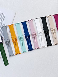 cheap -1pc Smart Watch Band Compatible with Apple iWatch 38/40/41mm 42/44/45mm Silicone Stretchy Classic Clasp Sport Band for iWatch Smartwatch Strap Wristband for Series 7 / SE / 6/5/4/3/2/1