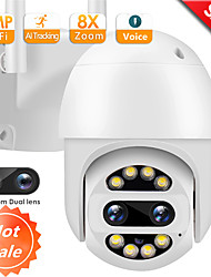 cheap -4K Camera WiFi Dual Lens 8X Zoom 8MP IP Camera 2K CCTV Video Surveillance Speed
