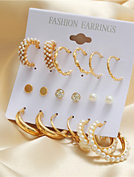 cheap -9 Pairs Earrings For Women&#039;s Gift Prom Date Alloy Classic Fashion