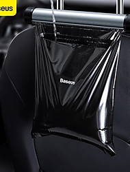 cheap -Baseus Car Rear Seat Back Garbage Bag Metal Car Storage Bag Storage Garbage Bag for Headrest Back Seat Auto Parts