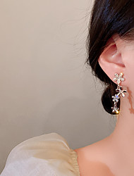 cheap -1 Pair Stud Earrings For Women&#039;s Sport Birthday Beach Rhinestone Alloy Classic Fashion