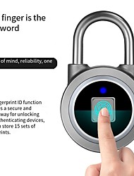 cheap -FB50 Bt Smart Keyless Vingerafdruk Slot Waterdichte App/Vingerafdruk Unlock Anti-Diefstal Beveiliging Hangslot Deur Bagage Case Lock
