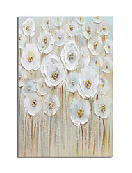 cheap -Oil Painting Handmade Hand Painted Wall Art Abstract Water Flowers Canvas Painting Home Decoration Decor Stretched Frame Ready to Hang