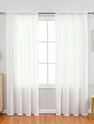 cheap -Plain / Solid Sheer Curtains Shades Window Treatment Collection(Drapes&amp;Sheer) Sheer Living Room   Curtains