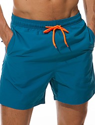 cheap -Men&#039;s Swim Trunks Swim Shorts Quick Dry Board Shorts Bathing Suit Mesh Lining with Pockets Drawstring Swimming Surfing Beach Water Sports Solid Colored Summer
