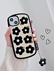 cheap -Phone Case For Apple Back Cover iPhone 13 Pro Max 12 11 SE 2022 X XR XS Max 8 7 Bumper Frame Dustproof Soft Edges 3D Cartoon Flower Silicone