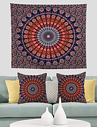cheap -Mandala Bohemian Tapestry with 2 Cushion Covers Set of 3 Wall Hanging Tree Trippy Tapestry Meditation Home Room Decoration Tapestries Backdrop Gift