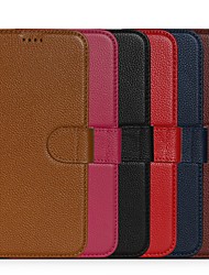 cheap -Phone Case For Apple Wallet Card iPhone 13 Pro Max 12 Mini 11 X XR XS Max 8 7 Card Holder Slots Magnetic Flip Kickstand Solid Colored Genuine Leather