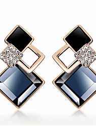cheap -1 Pair Earrings For Women&#039;s Crystal Party Evening Daily Birthday Copper Geometrical Fashion