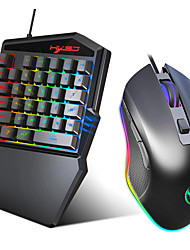cheap -V100-2 + A866 USB Wired Mouse Keyboard Combo Gaming / Backlit Gaming Keyboard Gaming Gaming Mouse 6400 dpi