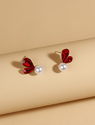cheap -1 Pair Stud Earrings For Women&#039;s Wedding Sport Engagement Plastics Acrylic Heart Sweet Heart