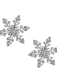 cheap -May polly  New fashion trend 925 Silver Snowflake Earrings
