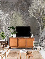 cheap -Plants Art Deco 3D Home Decoration Classic Modern Wall Covering, Canvas PVC / Vinyl Material Self adhesive Wallpaper Mural Wall Cloth, Room Wallcovering