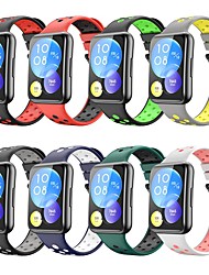 voordelige -1 stuks Slimme horlogeband Compatibel met: Huawei Huawei Watch Fit 2 Smartwatch Band Waterbestendig Ademend Zweetbestendig Sportband Vervanging Polsbandje