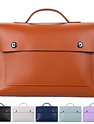 cheap -Laptop Briefcases 14&quot; 13&quot; inch Compatible with Macbook Air Pro, HP, Dell, Lenovo, Asus, Acer, Chromebook Notebook Laptop Carrying Case Cover Shock Proof PU Leather Solid Color for Business Office