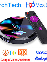 cheap -H96 max X3 Android 9.0 TV Box 4GB 128GB 64GB 32GB Amlogic S905X3 Support 5G Wifi 1080p 4K 60fps Google Player Youtube 8K H96MAX