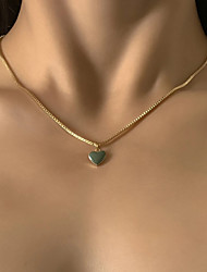 cheap -1pc Pendant Necklace For Women&#039;s Anniversary Sport Gift Copper Classic Heart