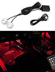cheap -2 in 1 Led Car Foot Ambient Light With USB Neon Mood Lighting Backlight Music Control App RGB Auto Interior Decorative Atmosphere Light
