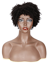cheap -Sleek Hot Selling Short Remy Human Hair Wig Brazilian Afro Kinky Curly Wigs For Black Women Non Lace Front Human Hair Wigs