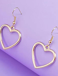 cheap -Women&#039;s Aluminium alloy Earrings Love Heart For Birthday Holiday Birthday Party Friends Birthday Heart Jewellery