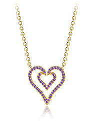 cheap -May polly Fashionable and popular simple and versatile heart center Necklace