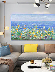 cheap -Handmade Oil Painting CanvasWall Art Decoration Abstract Knife PaintingLandscape Flowerfor Home Decor Rolled Frameless Unstretched Painting
