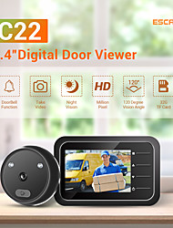 cheap -ESCAM C22 Wired Photographed / Recording ≤3 inch 720 Pixel One to One video doorphone