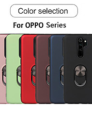 cheap -Magnetic Ring Holder Phone Case For OPPO A11x A9 A5 2020 A72 A52 A92 Solid Colored Shockproof Dustproof Protective TPU Back Cover with Stand