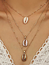 cheap -1pc Pendant Necklace For Women&#039;s Street Gift Daily Alloy Stacking Stackable Shell