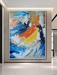 cheap -Handmade Oil Painting CanvasWall Art Decoration Abstract Knife PaintingLandscape Blue For Home Decor Rolled Frameless Unstretched Painting