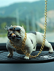 cheap -StarFire New Fashion Funny Cute Pitbull Dog Car Interior Decoration Auto Dashboard Ornament Home Accessories No Base
