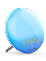 cheap -WiFi NEW Smart Wake Up Light Weekend Sunrise Sleep Aid Digital Workday Alarm Clock with 7 Colors Sunrise/FM Radio/Snooze Night Light for Kids Adults Bedroom Compatible with Alexa Google Home