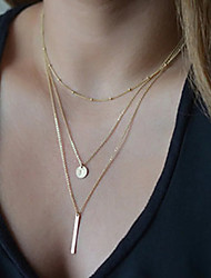 cheap -Pendant Necklace Y Necklace Choker Necklace For Women Girls Party Casual Daily Alloy Gold Silver