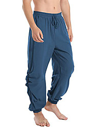 cheap -Men&#039;s Sweatpants Side Pockets Drawstring Solid Color Sport Athleisure Bottoms Breathable Soft Comfortable Everyday Use Casual Athleisure Activewear