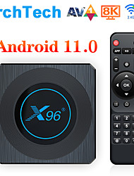 cheap -X96 X4 S905X4 Amlogic Smart RGB Light TV Box Android 11 4G 64G 2G16G Wifi Youtube AV1 Media Player TVBOX 8K Set top box
