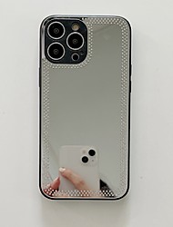 cheap -Phone Case For Apple Back Cover iPhone 13 Pro Max 12 11 SE 2022 X XR XS Max 8 7 Bumper Frame Rhinestone Mirror Solid Colored Crystal Diamond TPU PC