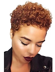 cheap -Short Pixie Cut Bob Wig Afro Kinky Curly Human Hair Wigs On Sale Clearance Cheap For Women Full Machine Made