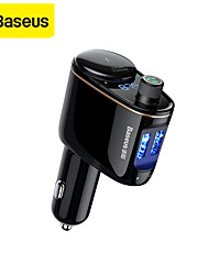 cheap -Baseus Bluetooth Car Charger 3.4A Dual USB Fast Charger FM Transmitter Hands Free Phone Charger