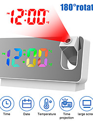 cheap -Smart Alarm Clock S282-A1 for Led Digitale Projectie Wekker Tafel Elektronische Wekker Met Projectie  Tijd Projector Slaapkamer Nachtkastmodus