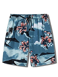 cheap -Men&#039;s Casual Shorts Beach Shorts Pocket Print Knee Length Pants Casual Daily Inelastic Graphic Prints Quick Dry Mid Waist Royal Blue M L XL XXL