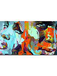 cheap -Oil Painting Handmade Hand Painted Wall Art Abstract People by Knife Canvas Painting Home Decoration Decor No Frame Oil Painting Only