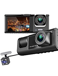 cheap -3 Channel Dash Cam Front and Rear Inside, 1080P Dash Camera for Cars, Dashcam Three Way Triple Car Camera with IR Night Vision, Loop Recording, G-Sensor, Parking Monitor, 24 Hours Recording