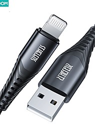 cheap -Joyroom Lightning Cable 3.9ft USB A to Lightning 2.4 A Charging Cable High Data Transfer Nylon Braided Durable 360° Rotation For iPad iPhone Phone Accessory